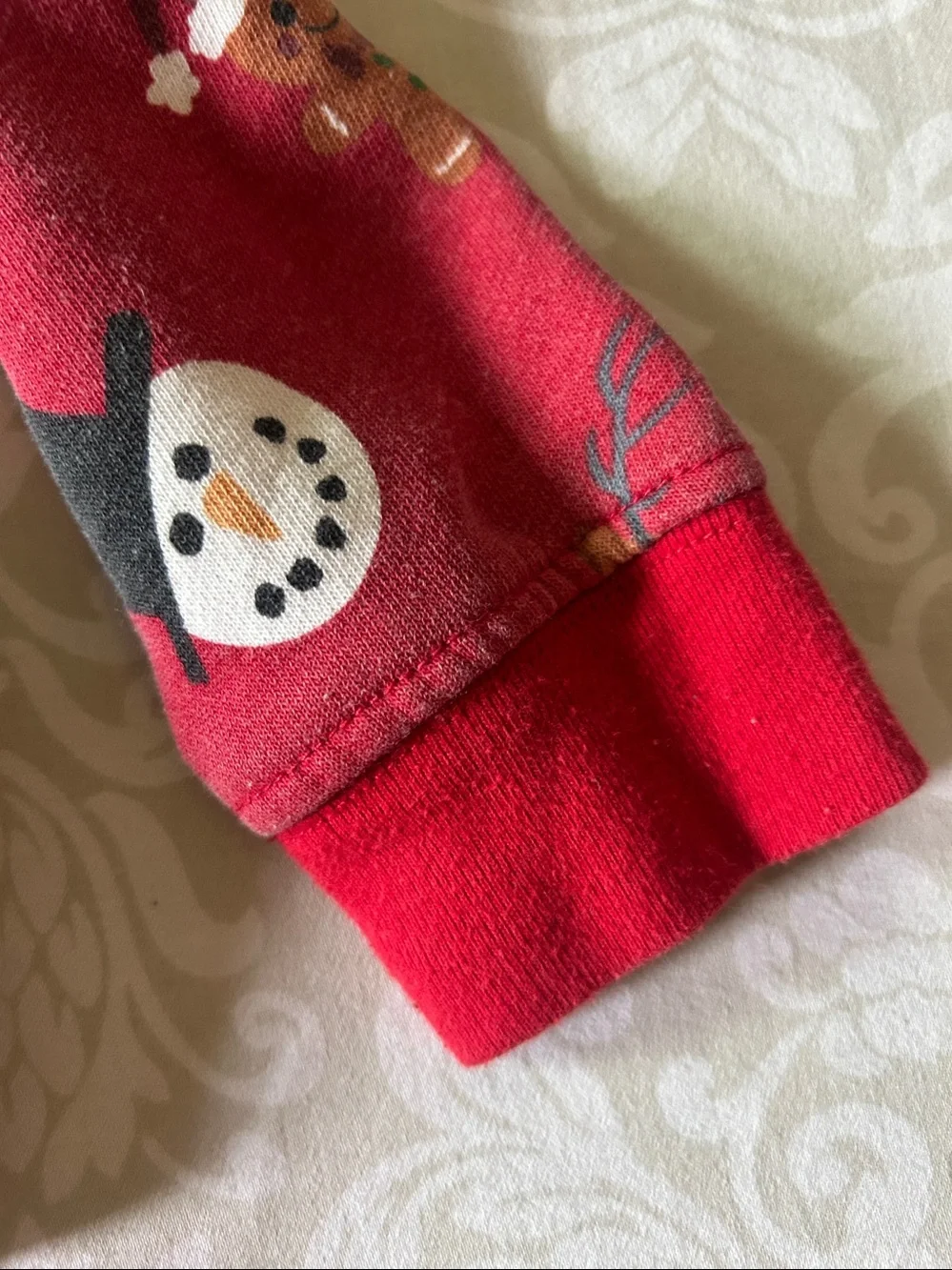 Holiday Time Red Kids Holiday Crewneck Sweatshirt with Santa, Reindeer & Snowman